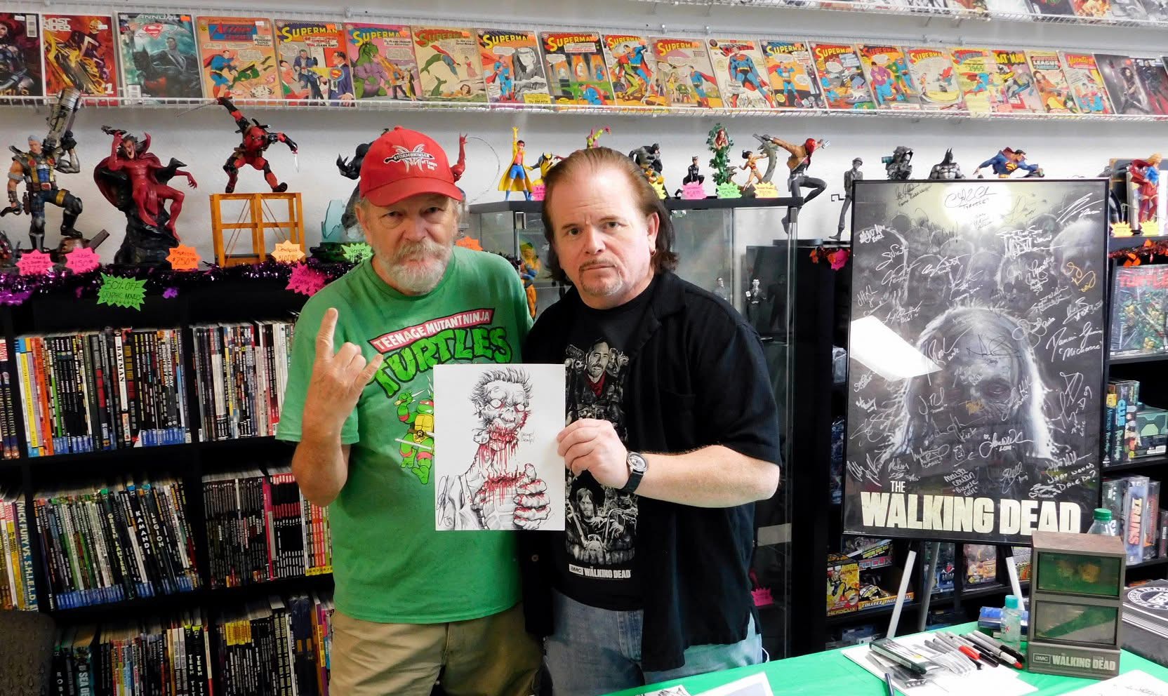 John with Walking Dead artist