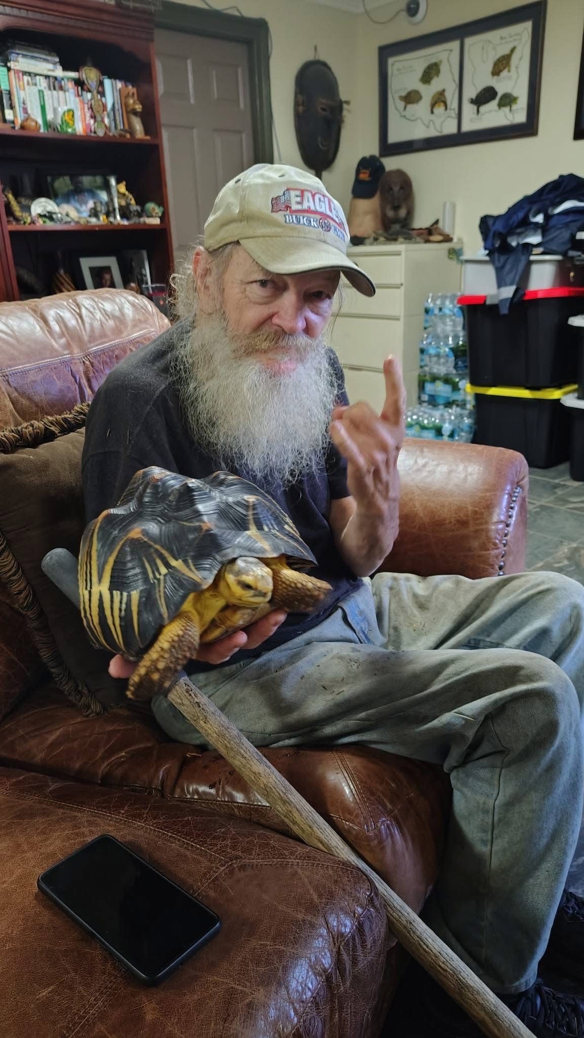 John holding his holy grail