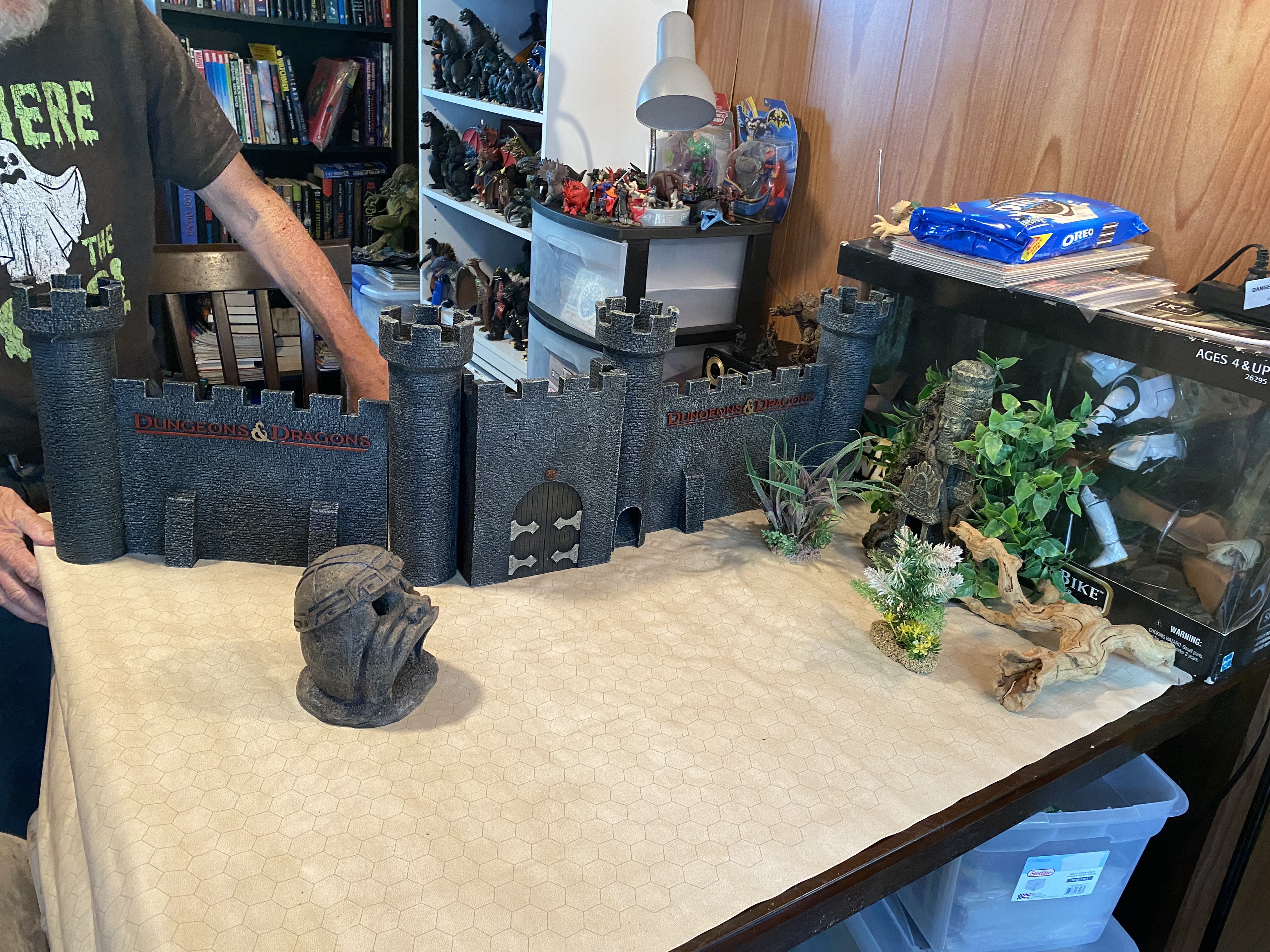 setting up the table